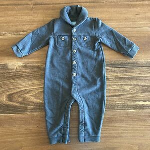 Gap Gray Sweatshirt Romper Boys' 6-12 Months